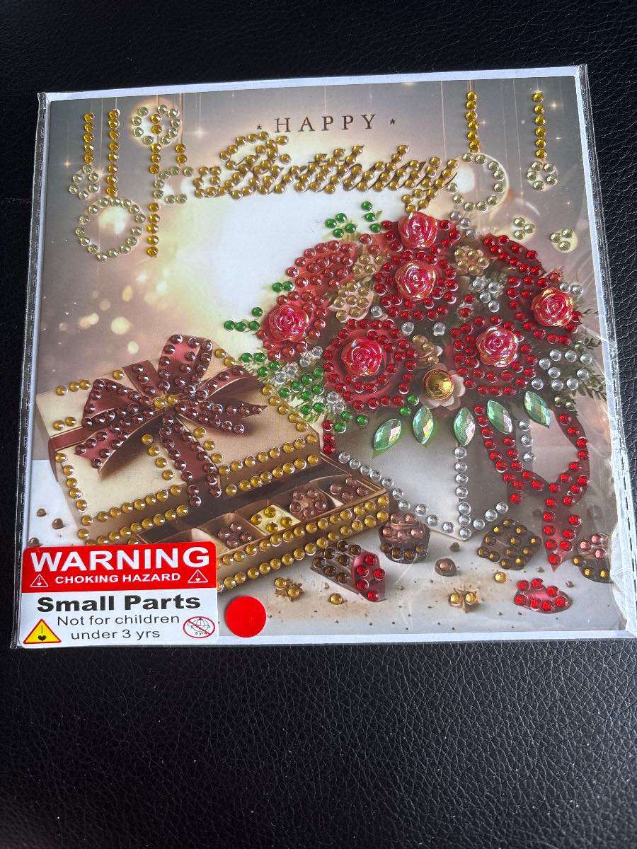 Diamond art birthday card