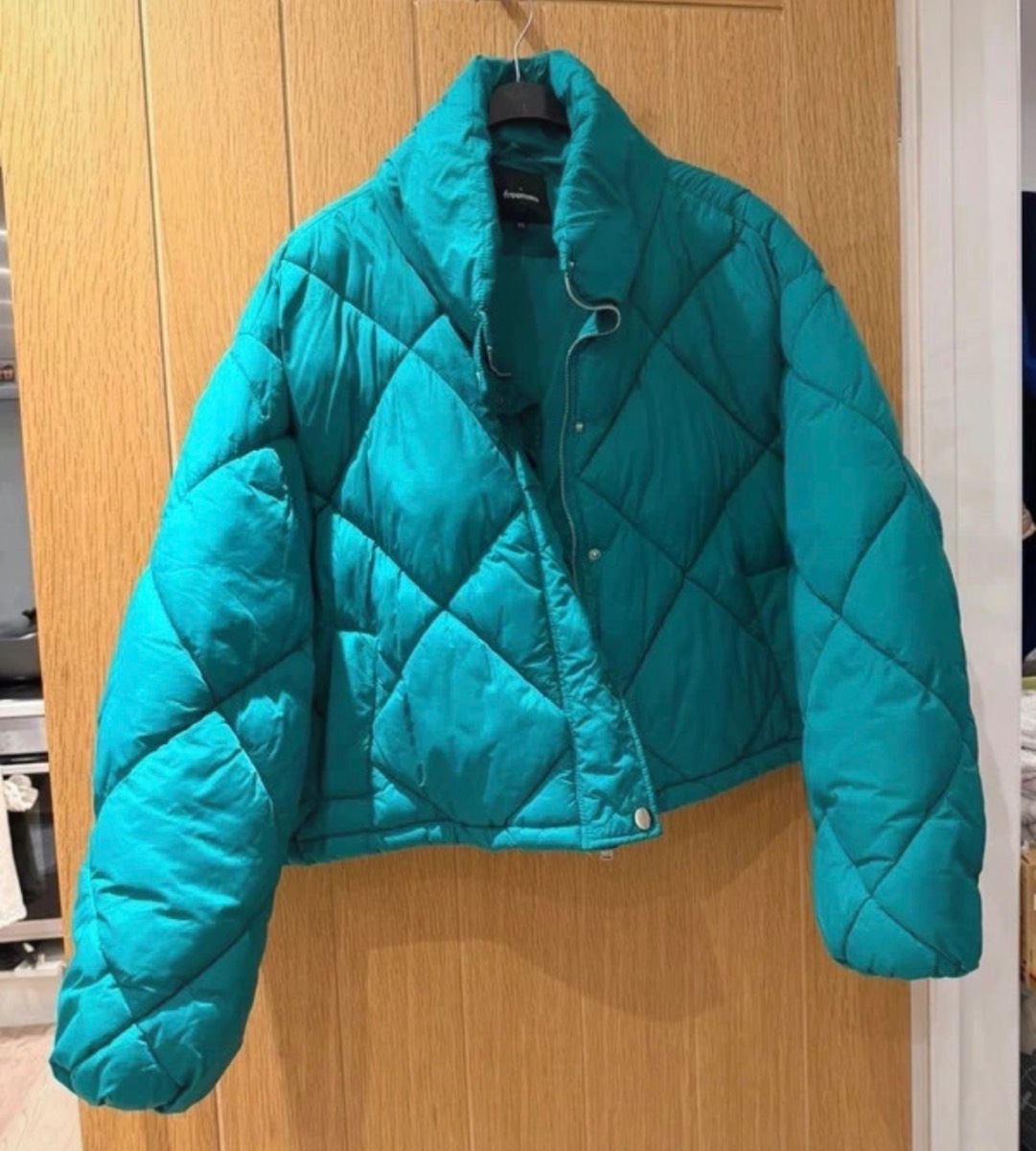 Freemans turquoise bomber puffer/ quilted jacket