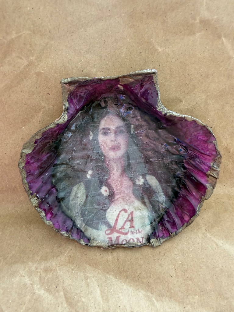 Lana del Rey vintage look trinket dish - handmade