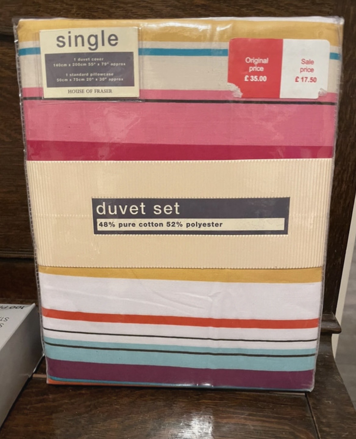House of Fraser ‘Hoola’ single duvet cover set BN