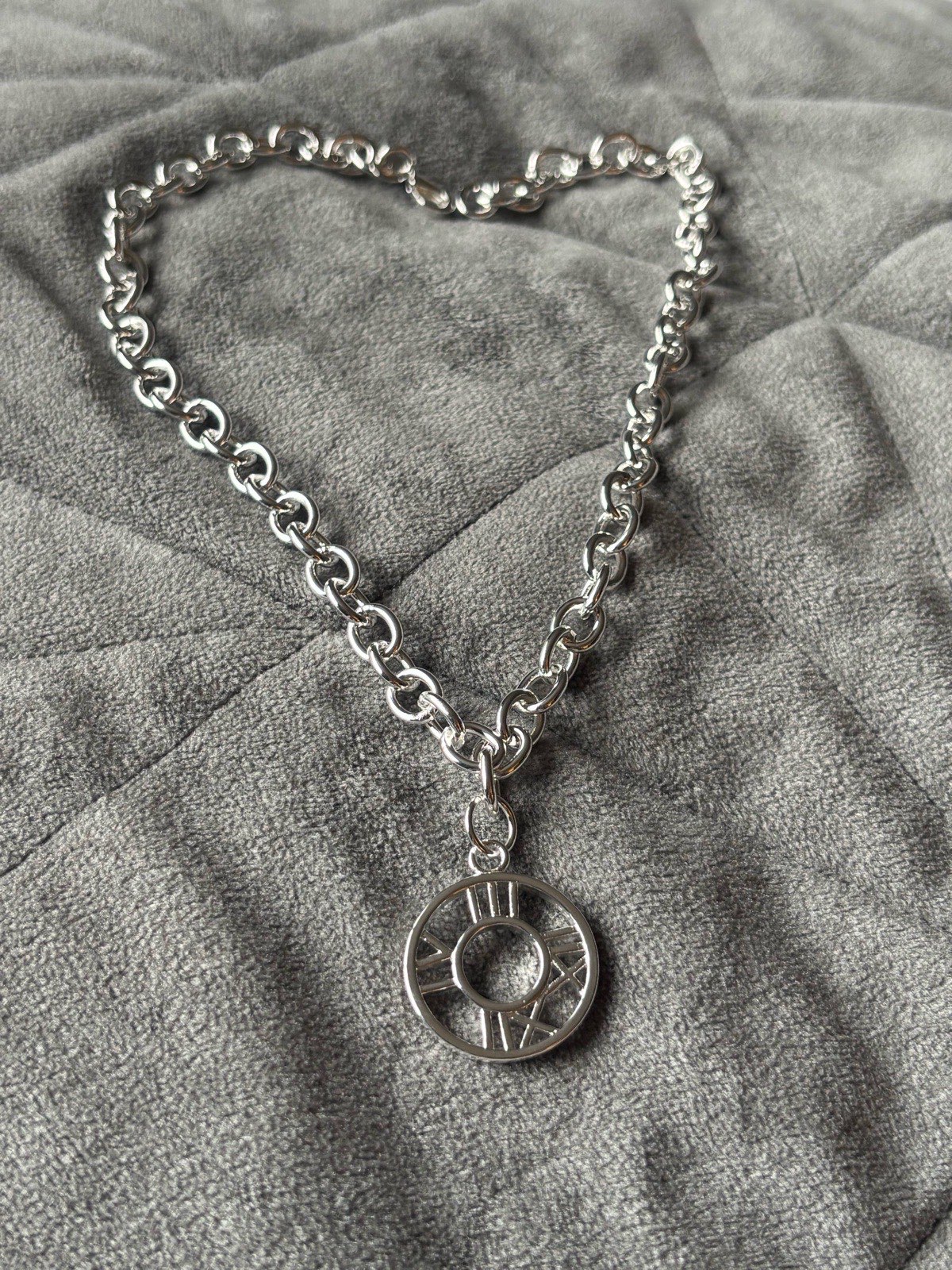 925 silver Roman necklace pendant 45cm