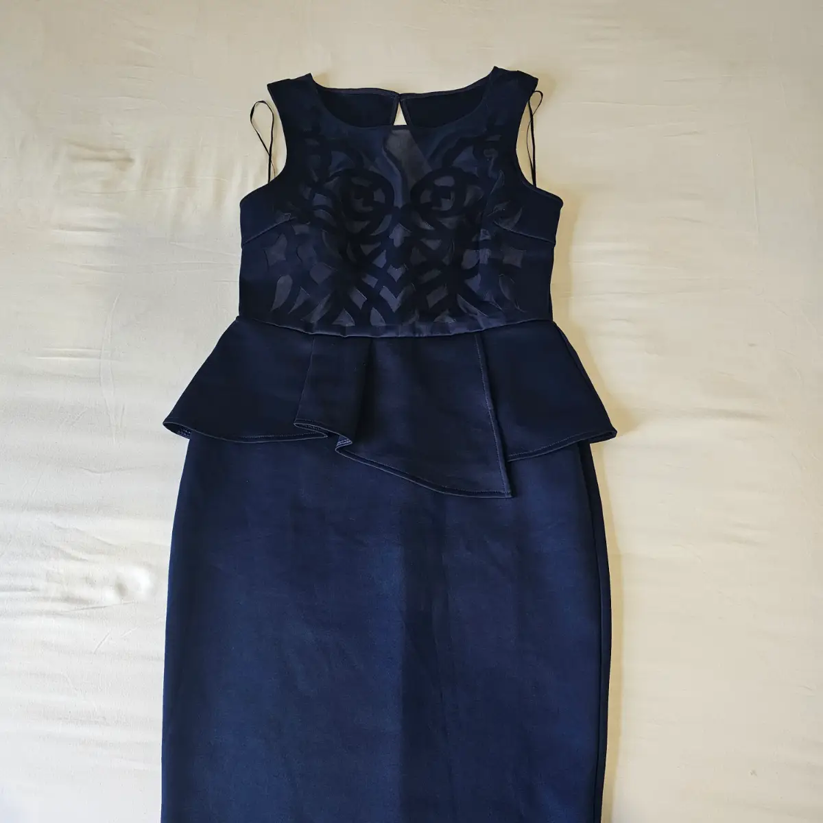 Lipsy London ladies Peplum Midi dress Size 14
