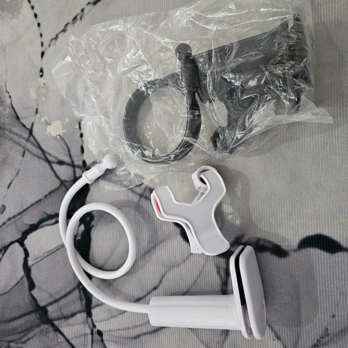 Bundle of 2 Lazy Bedside desktop mobile phone Clamp Bracket Flexible