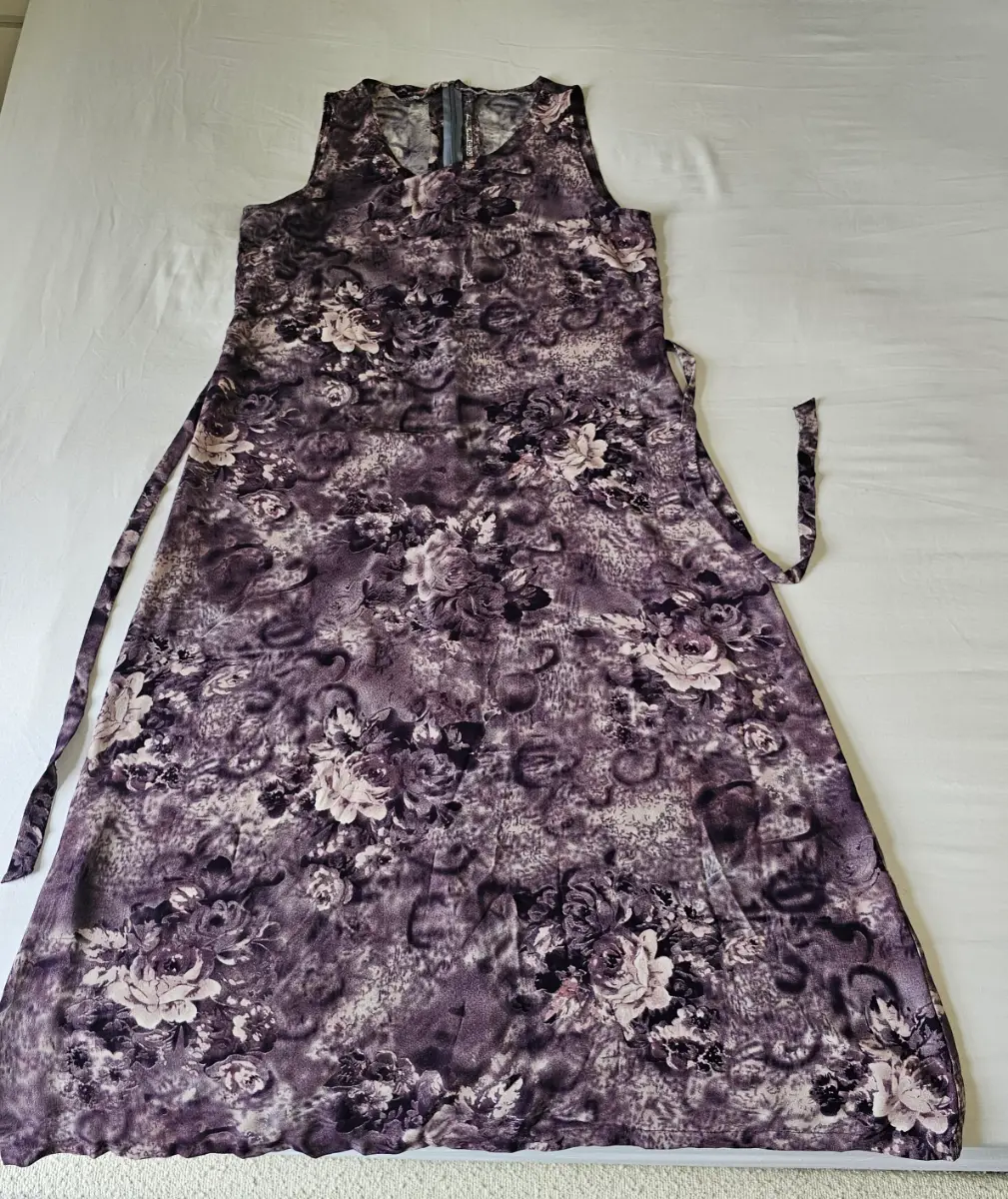 Beautiful Stiched Maxi Dress with sleeveless