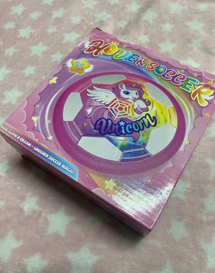 Hover Football for Girls Toys Age 3-12, Lighted Indoor Football Unicorn Gifts for Girl 3-10
