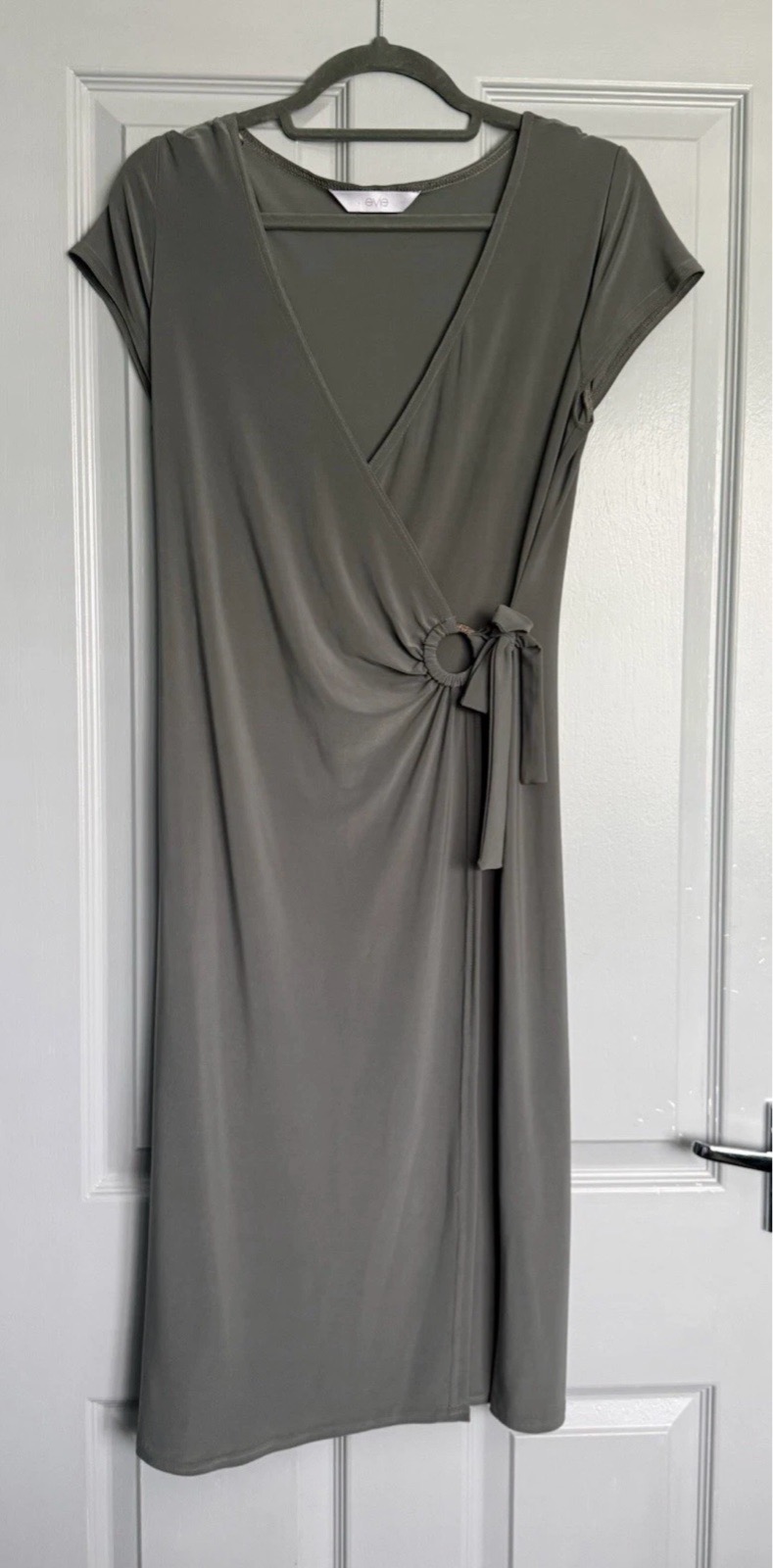 Ladies Grey Fitted Evie Dress - Size 16 - Evening Dresses Cruises Races