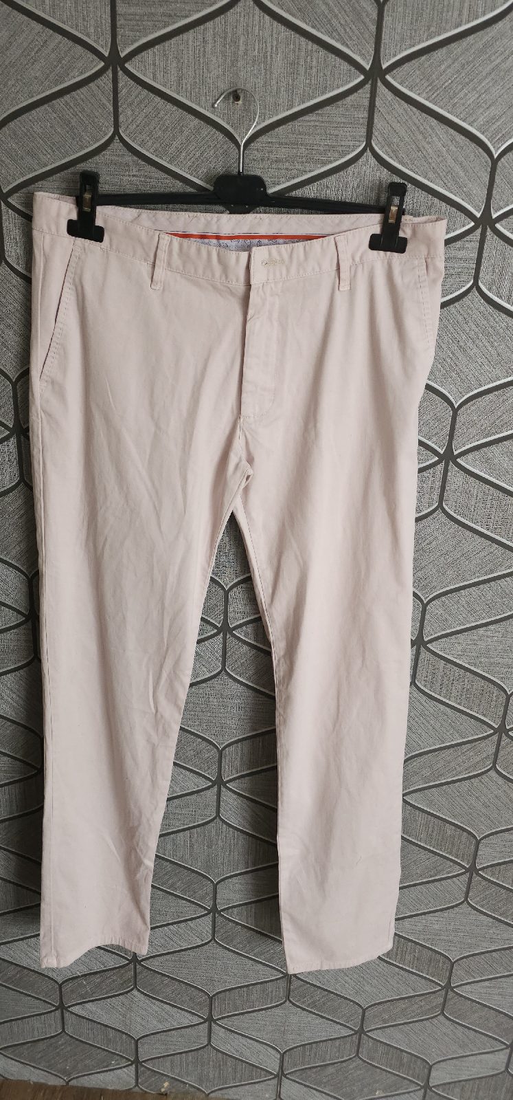 Women cotton pink trousers size 14