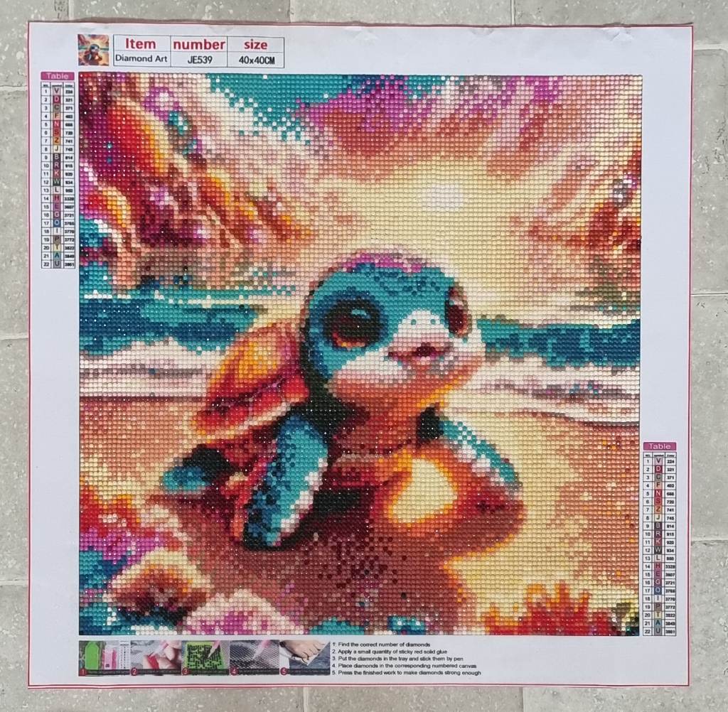 Turtle diamond art gift