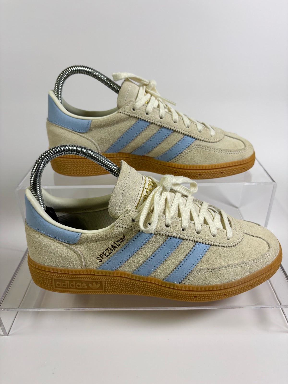 Adidas handball spezial | Cream & Blue | Uk Size 4 | Very Good Condition