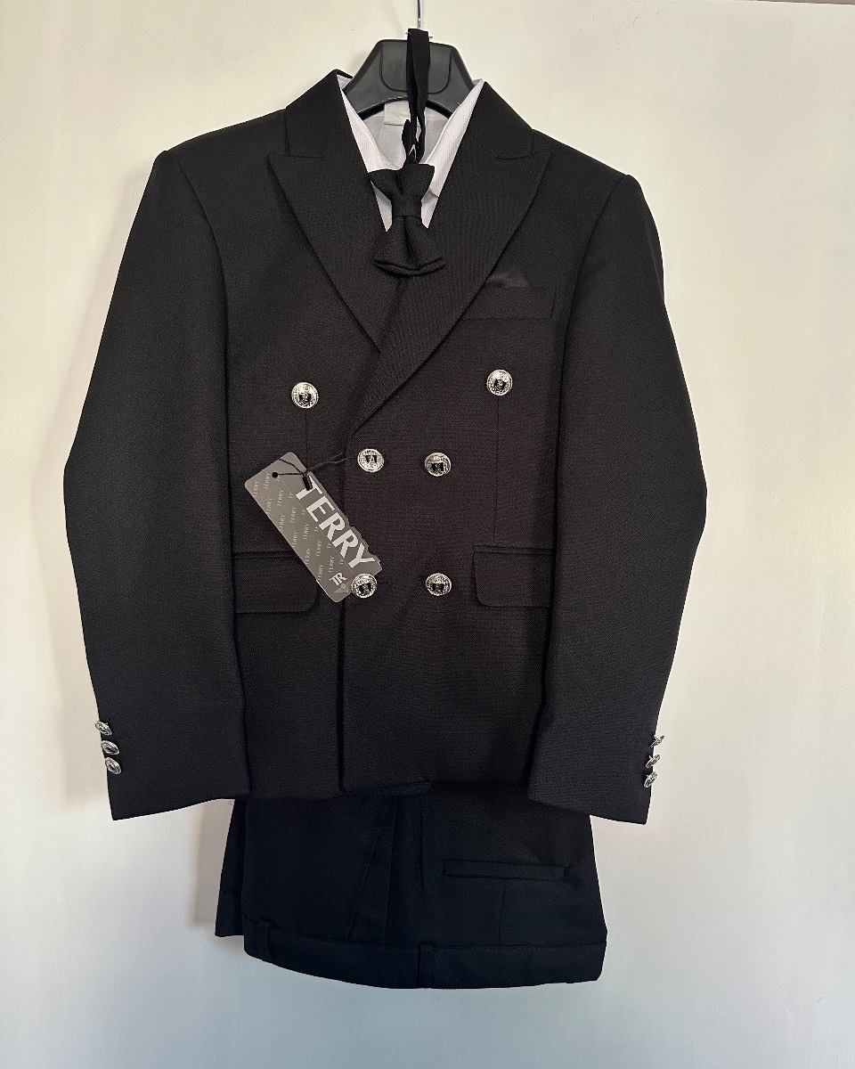 Black suit boys 8 years for wedding/prom/birthday