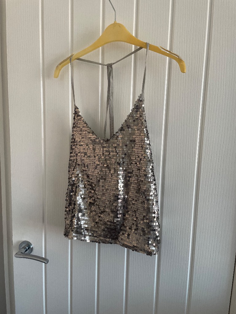 Diesel brand new sequin party summer going out top - size small