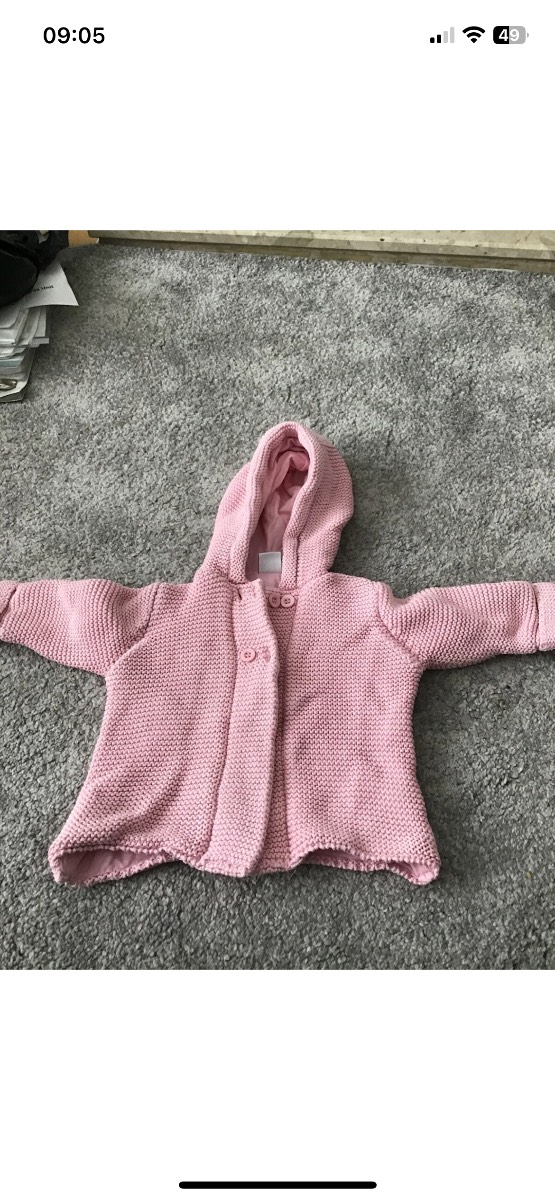 Baby Girl Pink Jacket Cardigan 3/6