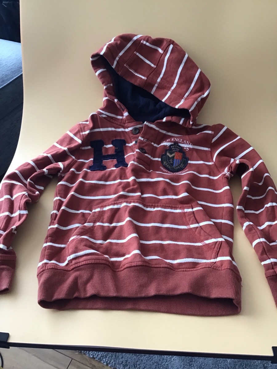 Soul & Glory biys orange hooded top - size 7/8