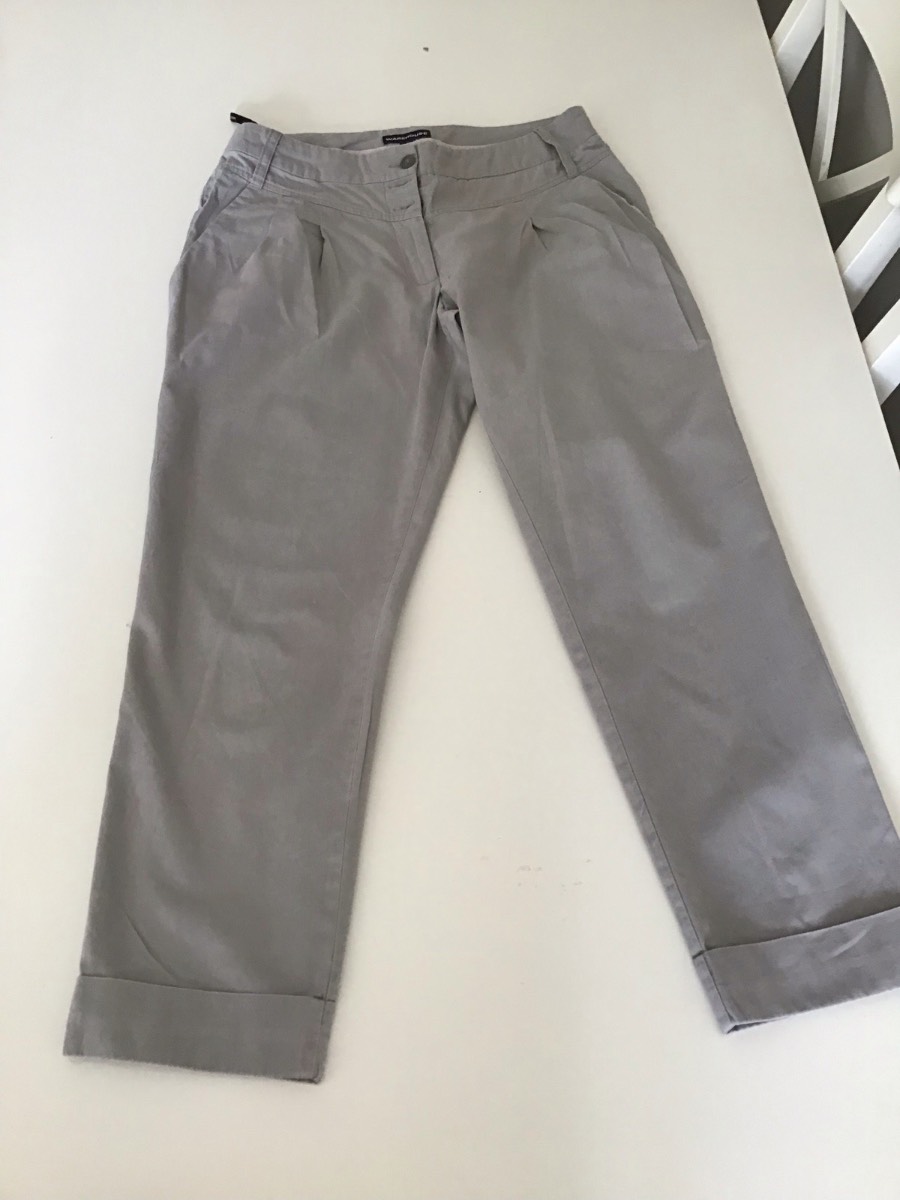 Warehouse ladies grey cropped trousers - size 6