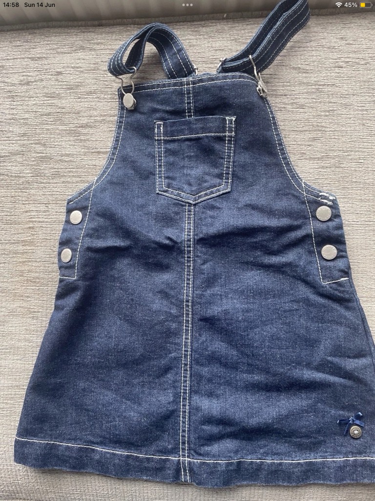 Jasper Conran (junior J) denim pinafore age 4/5
