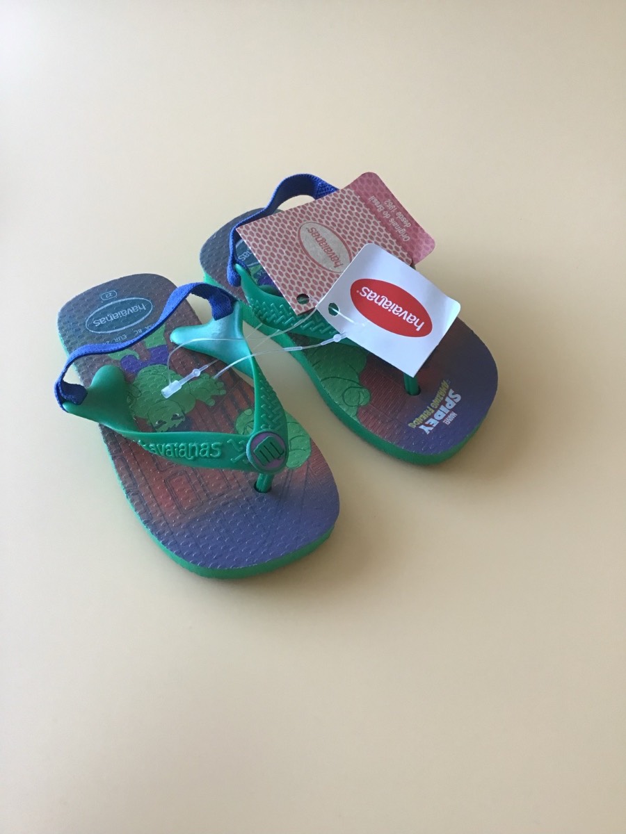 Havaianas hulk Spider-Man flip flops UK size 6