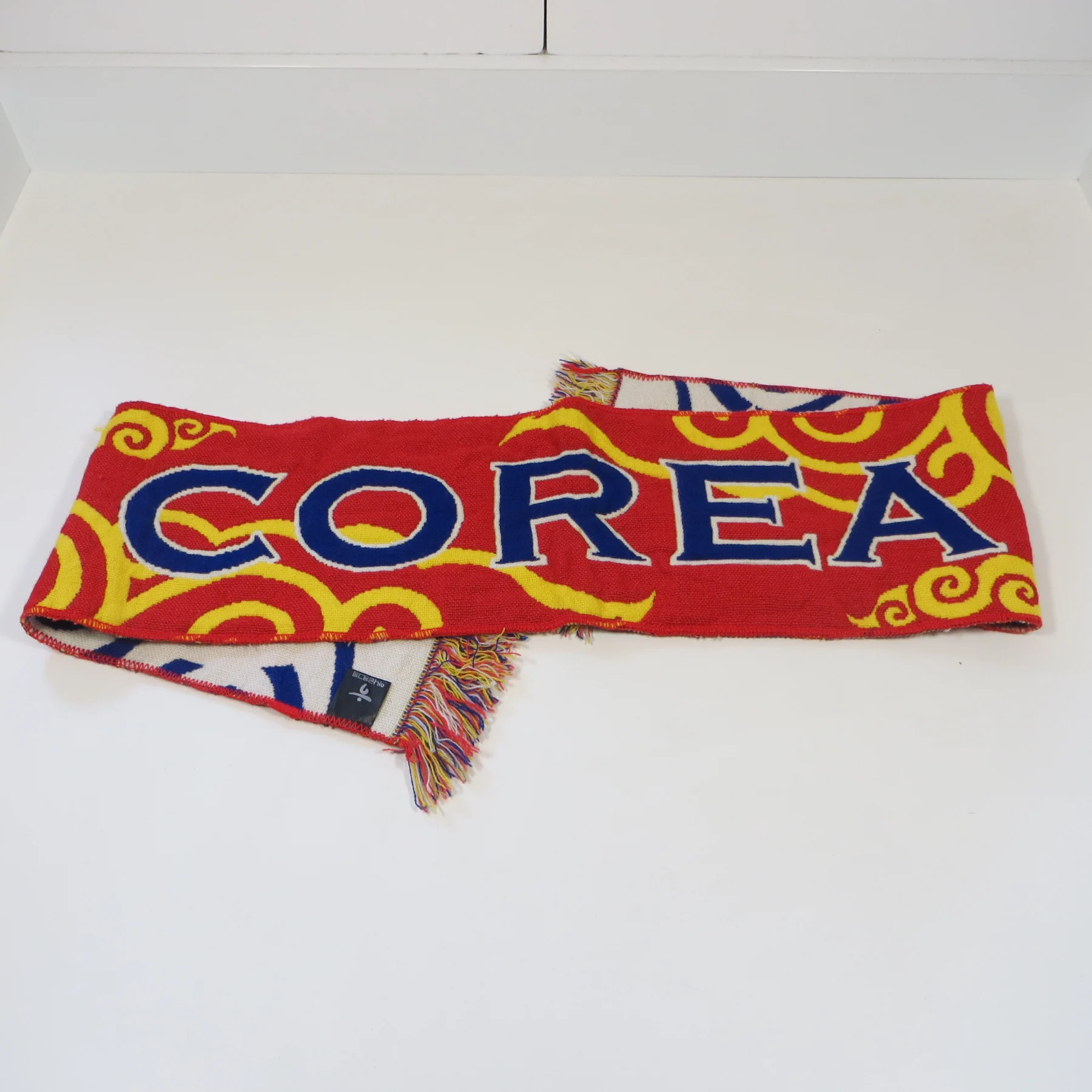 South Korea Republic KFA Football Scarf Red Blue Yellow Korea National Team Supporter