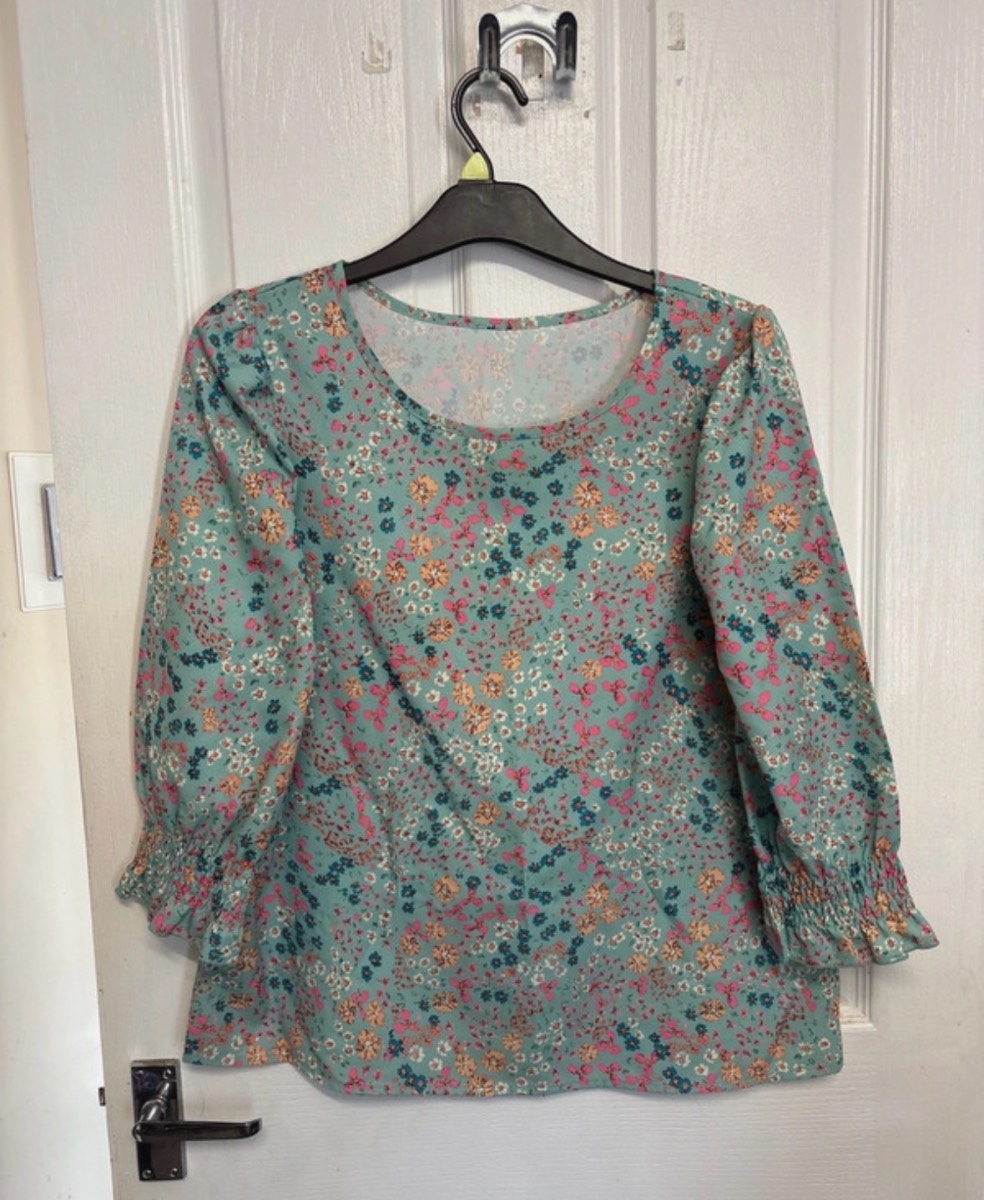SHEIN Floral Blouse Size L
