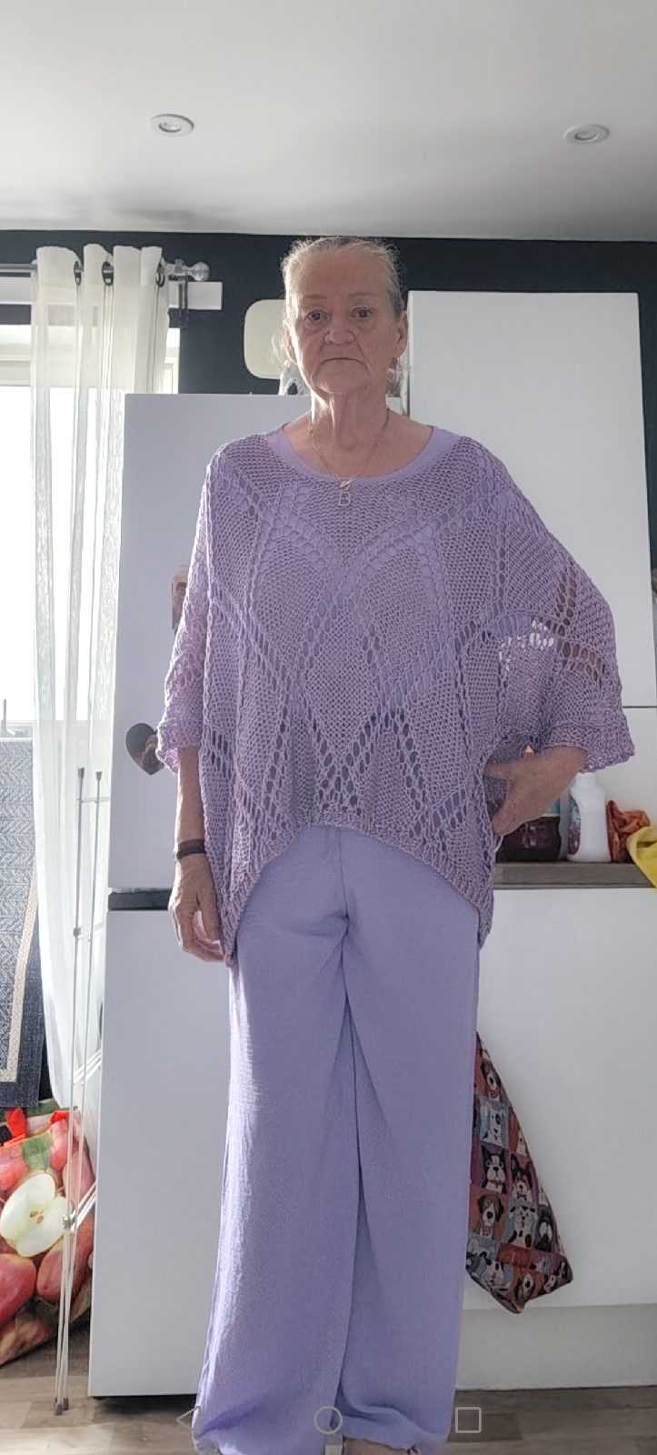 Lilac knitted top