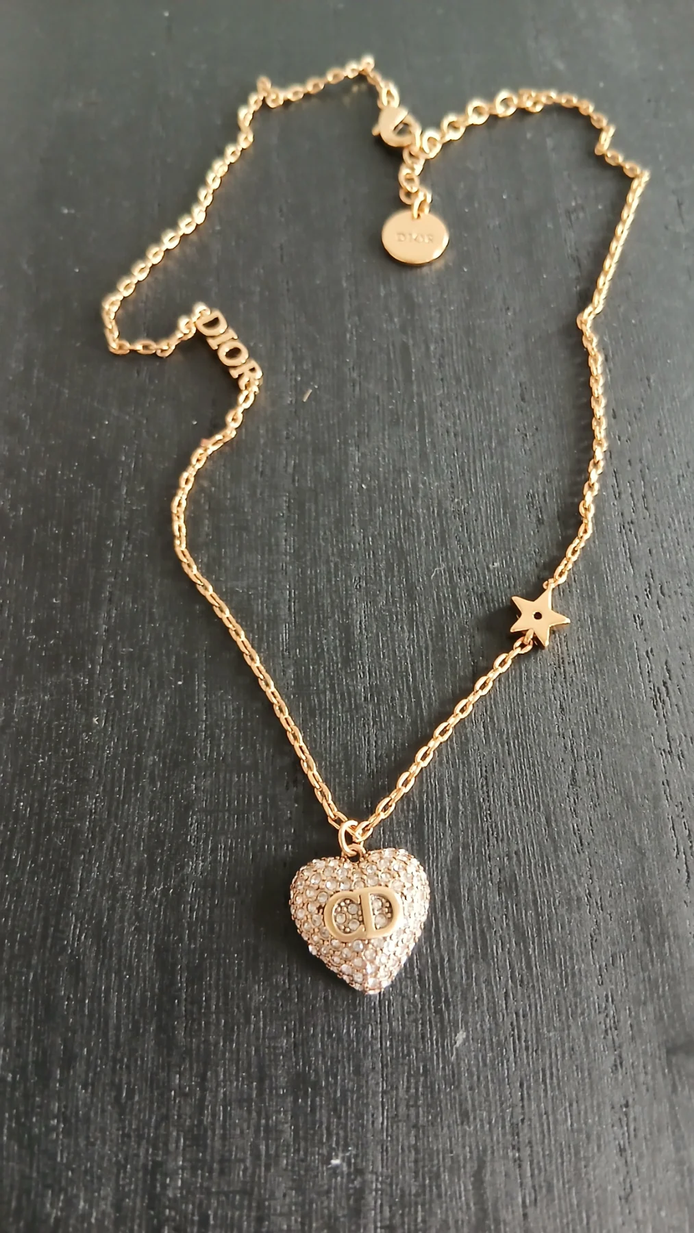 Gold-Tone Heart Pendant Necklace