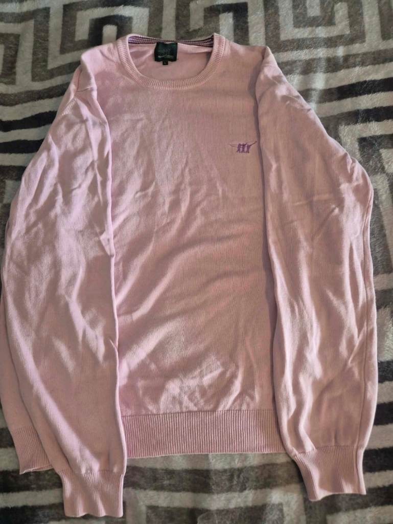 Henry Cotton's Pink Jumper Size L