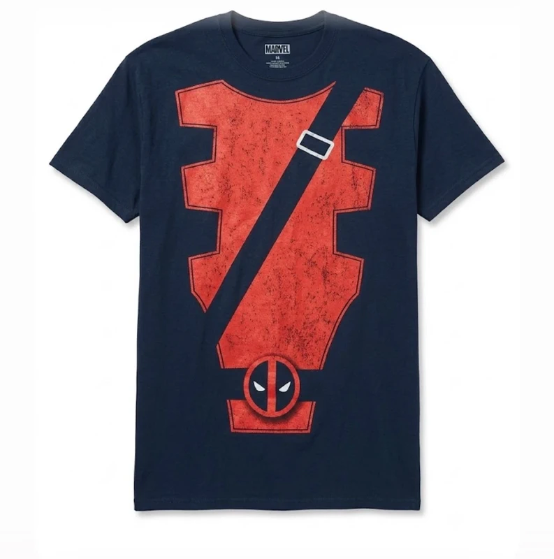 Marvel Deadpool Graphic T-Shirt | Size Large | 100% Cotton | Gildan