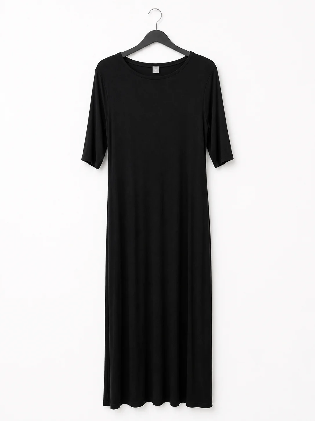 ASOS Black Maxi Dress | Size UK 12 | Stretchy Casual Everyday Dress