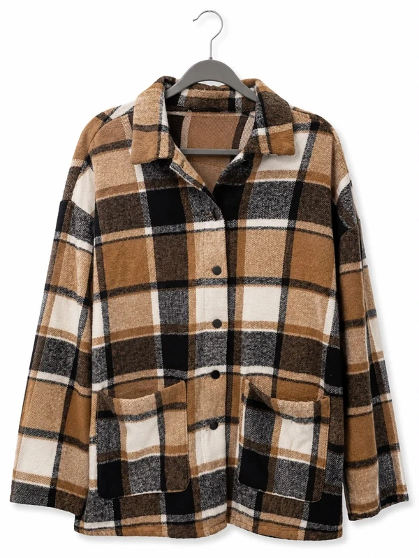 SHEIN Check Shacket | Size L | Oversized Cosy Autumn Jacket