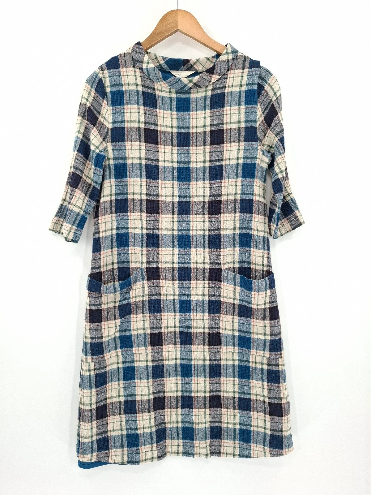 Seasalt Cornwall Wheal Hope Check Shift Dress UK 10