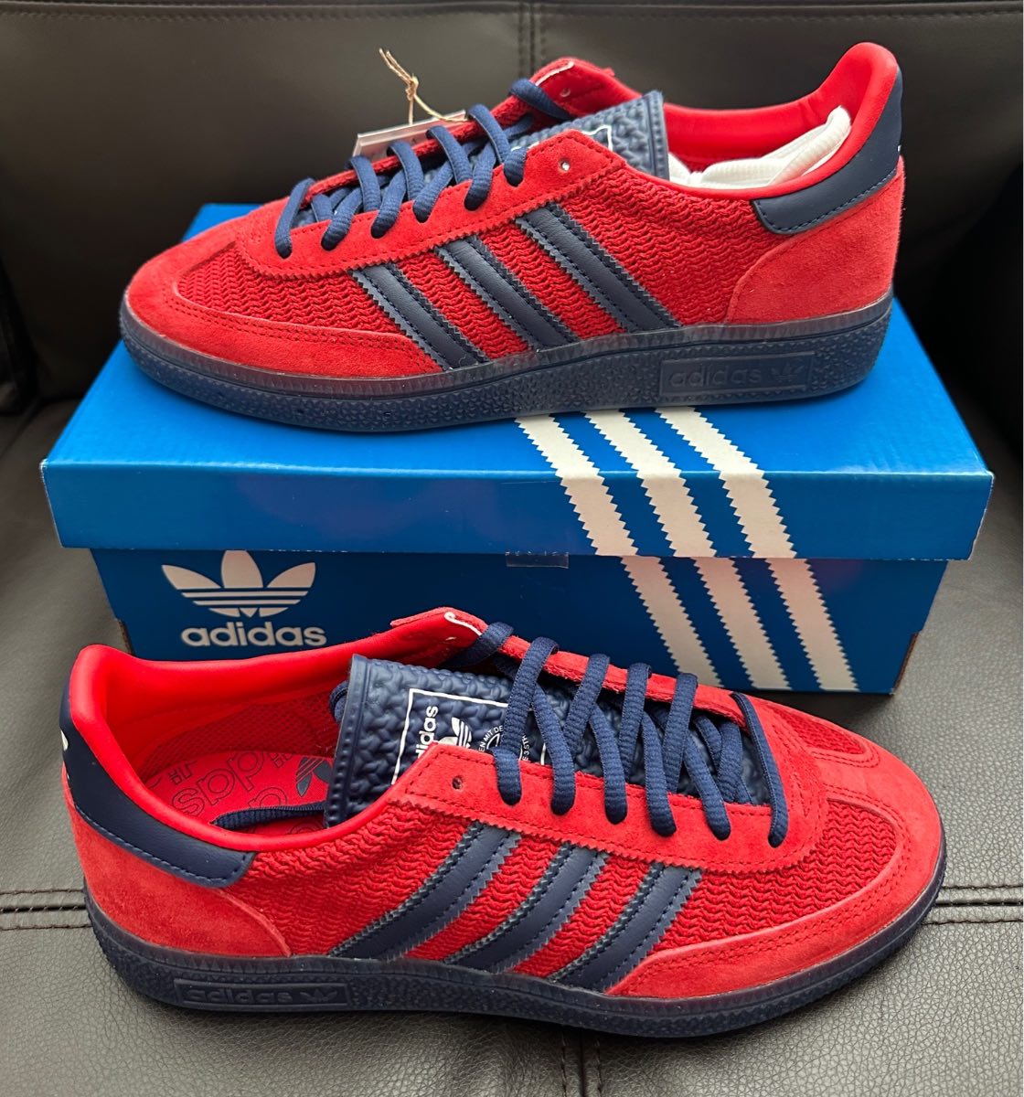 Adidas Handball Spezial Red Navy size UK 5 Brand New Boxed