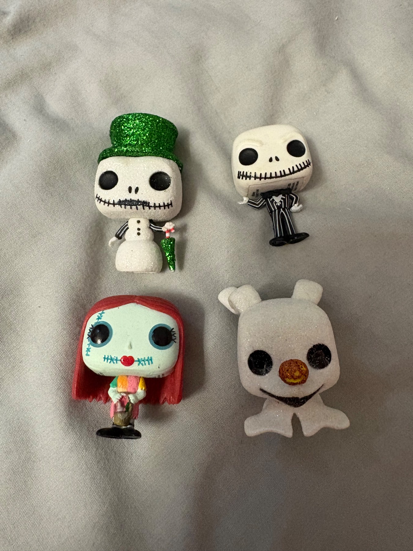 Disney, The Nightmare Before Christmas, Funko Pop, miniature character bundle, set of 4