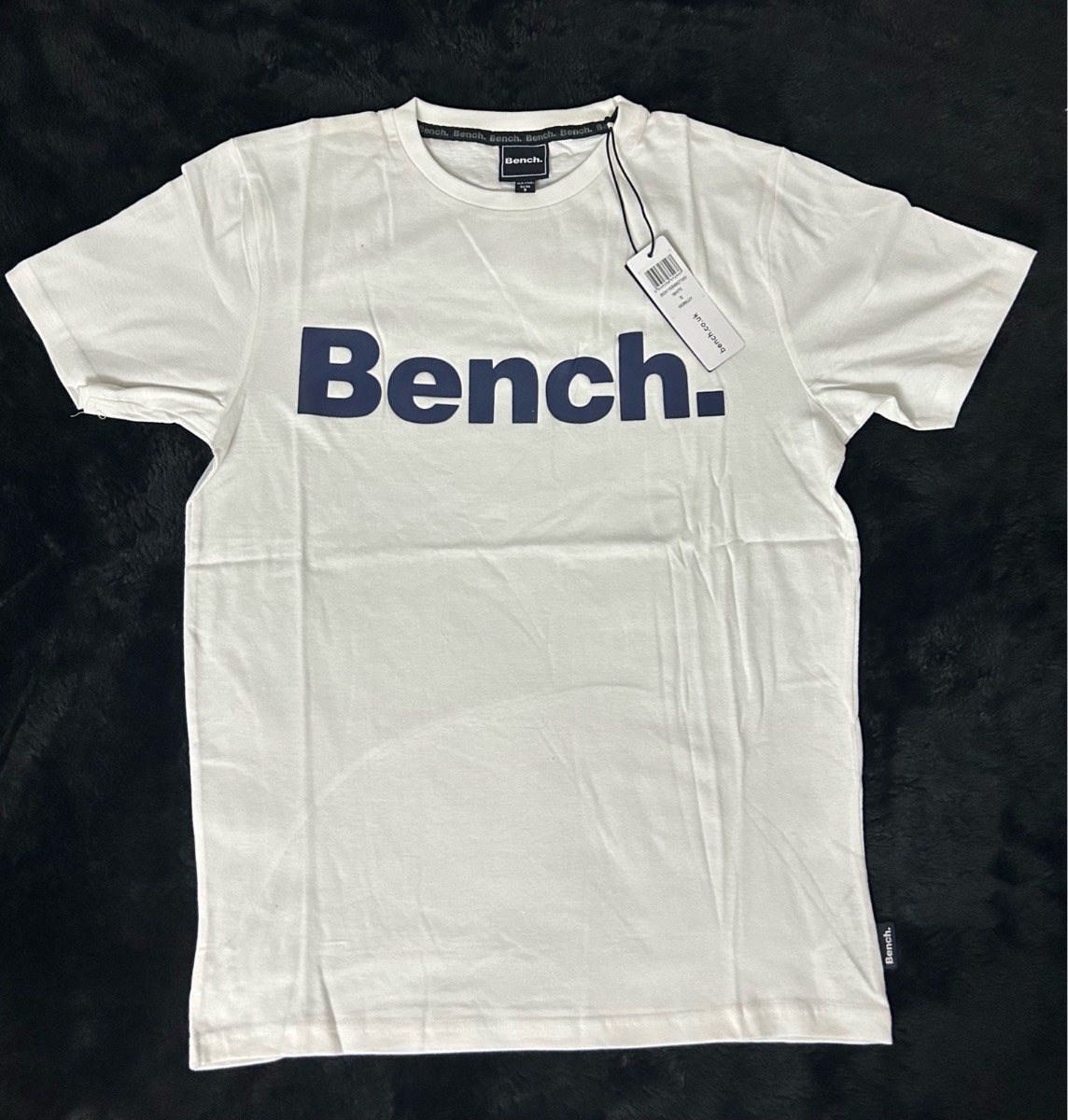 Bench Short sleeve, crew neck white t shirts.