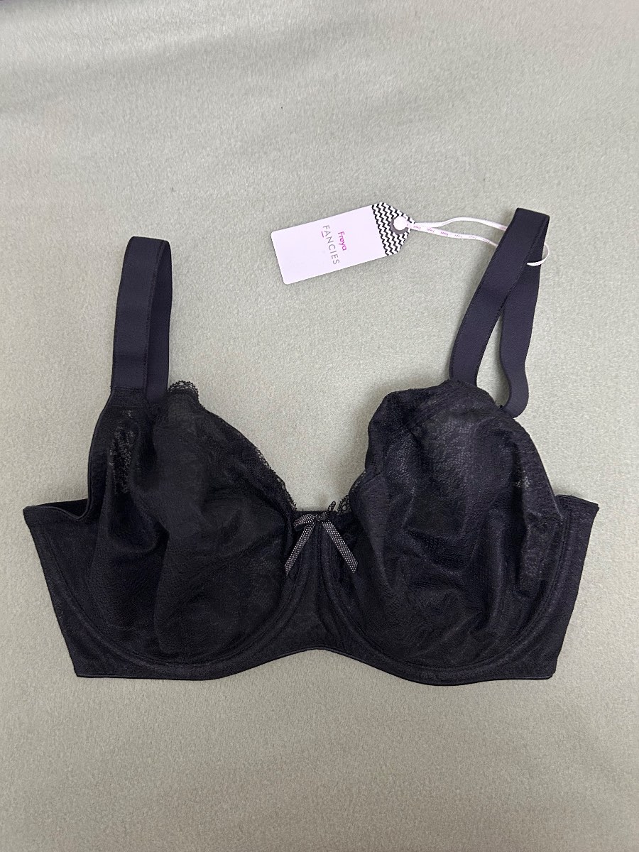 Freya Black Lace Balconette Bra size 28h