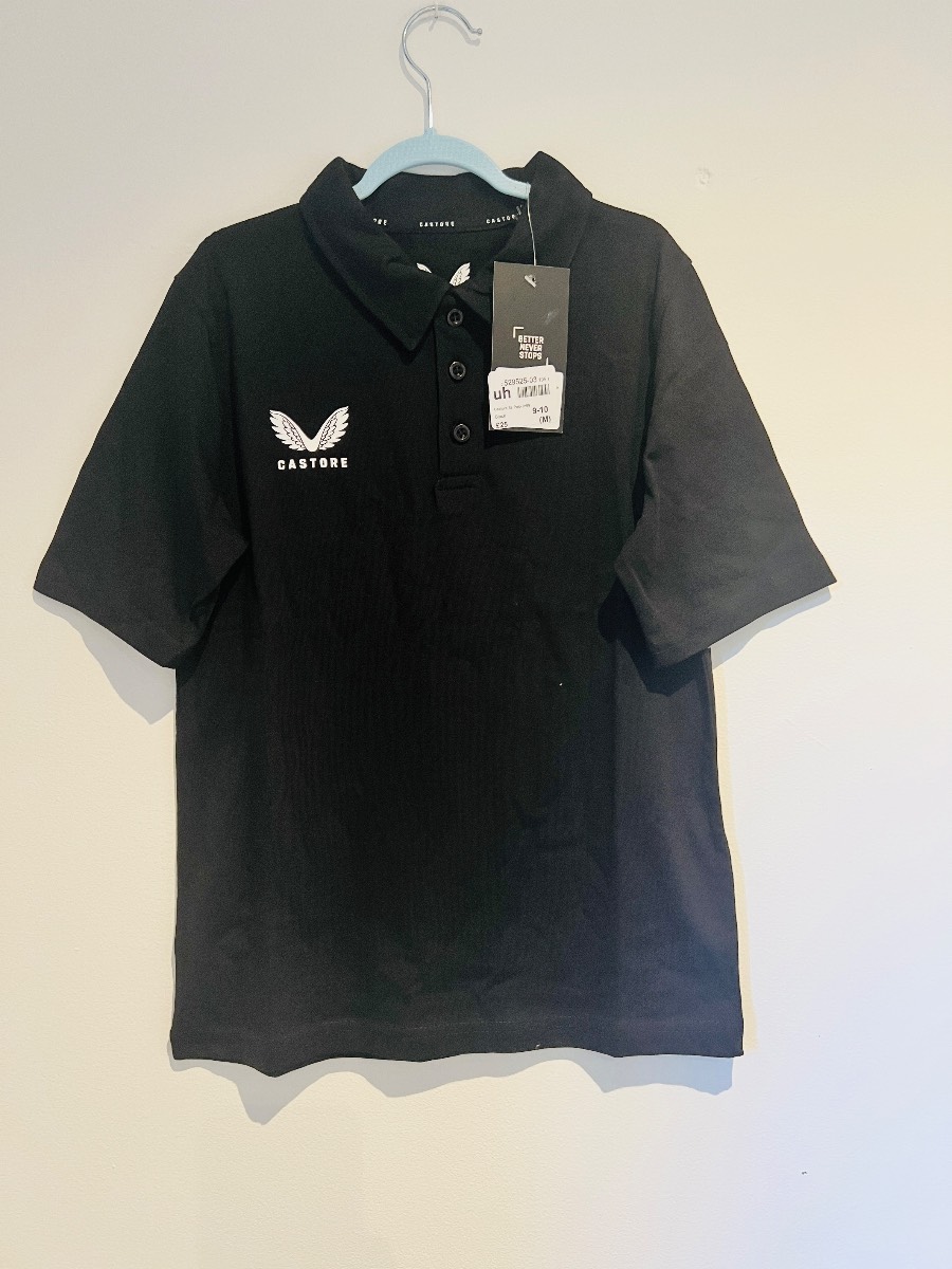 Black polo shirt by castore