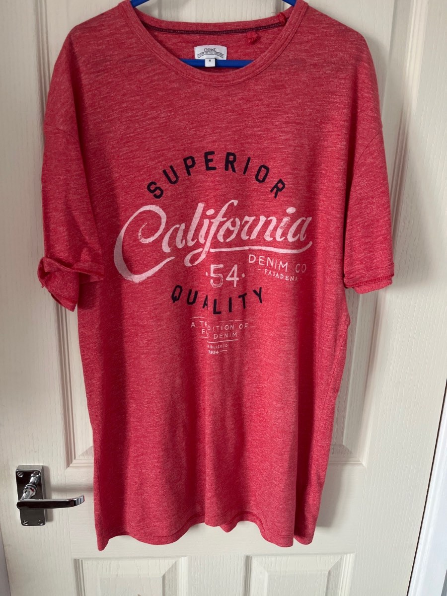 Next mens summer printed t shirt. Size medium
