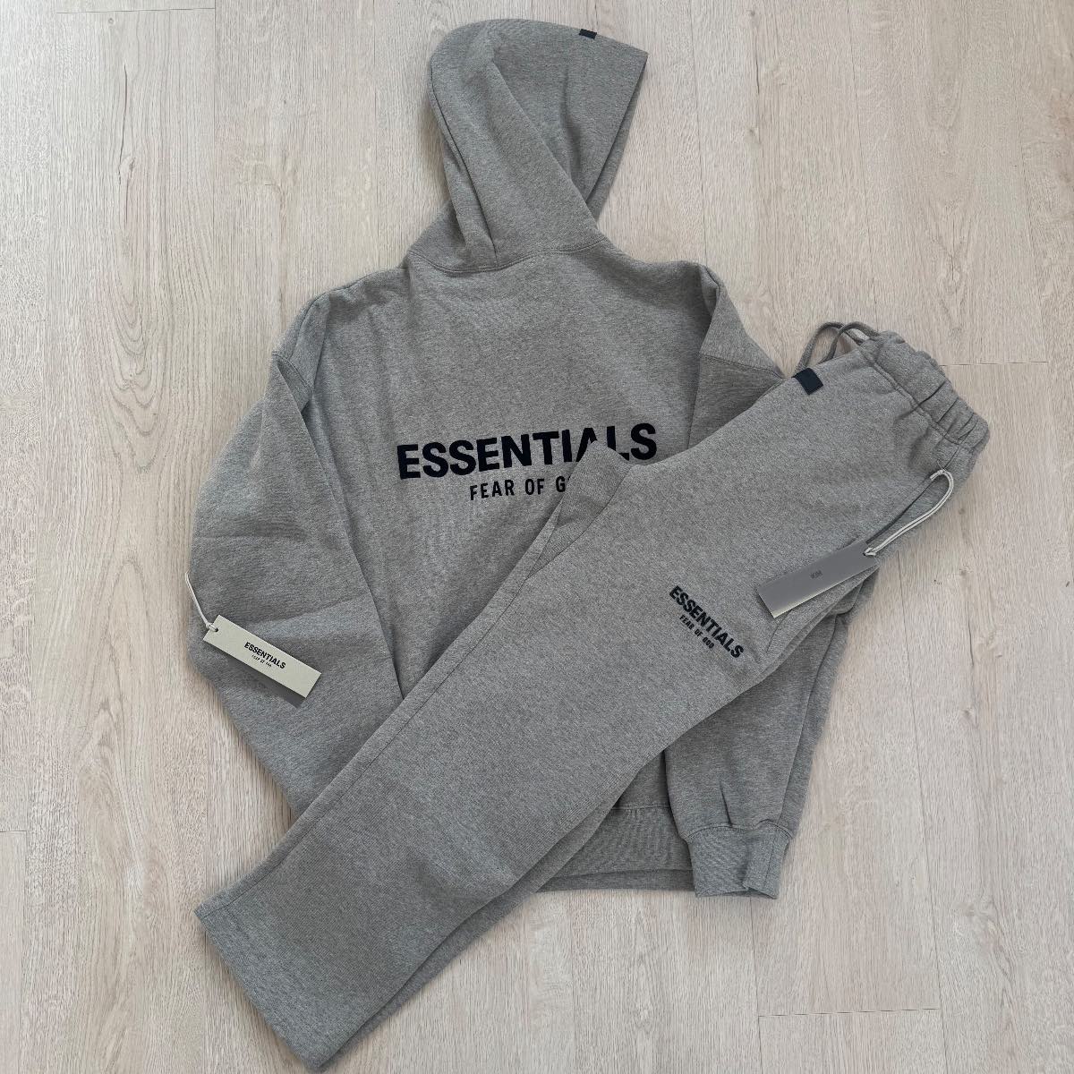 Essentials  Fear Of God Tracksuit Medium Dark Oatmeal Sweatpants And Hoodie Set