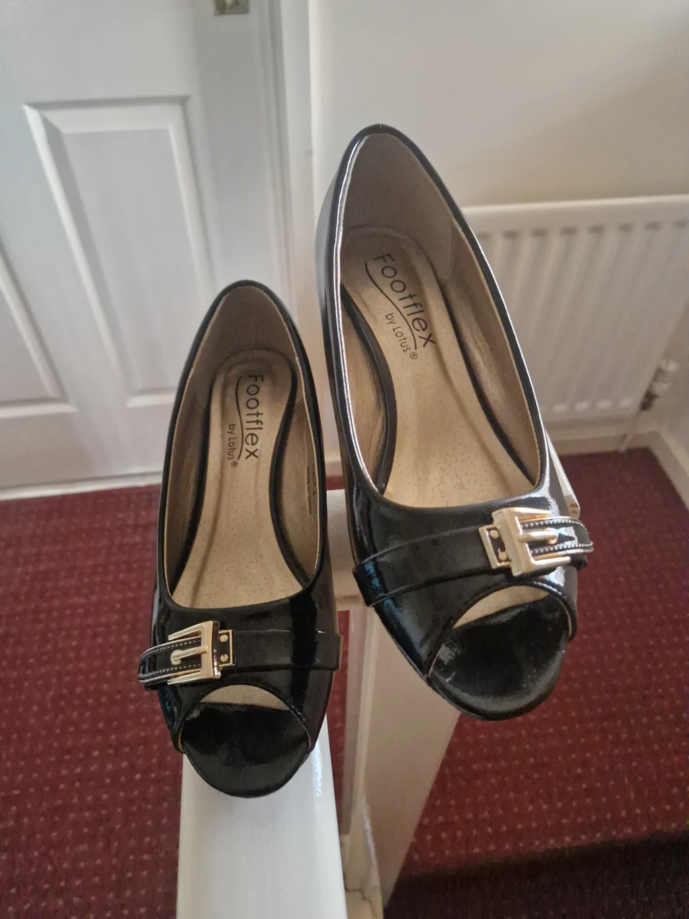 Ladies open toe shoes