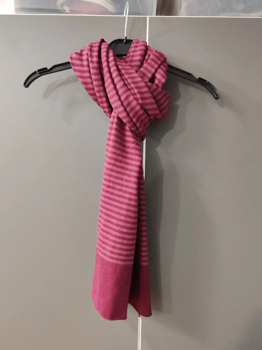 F&F Purple Striped Knit Scarf One Size