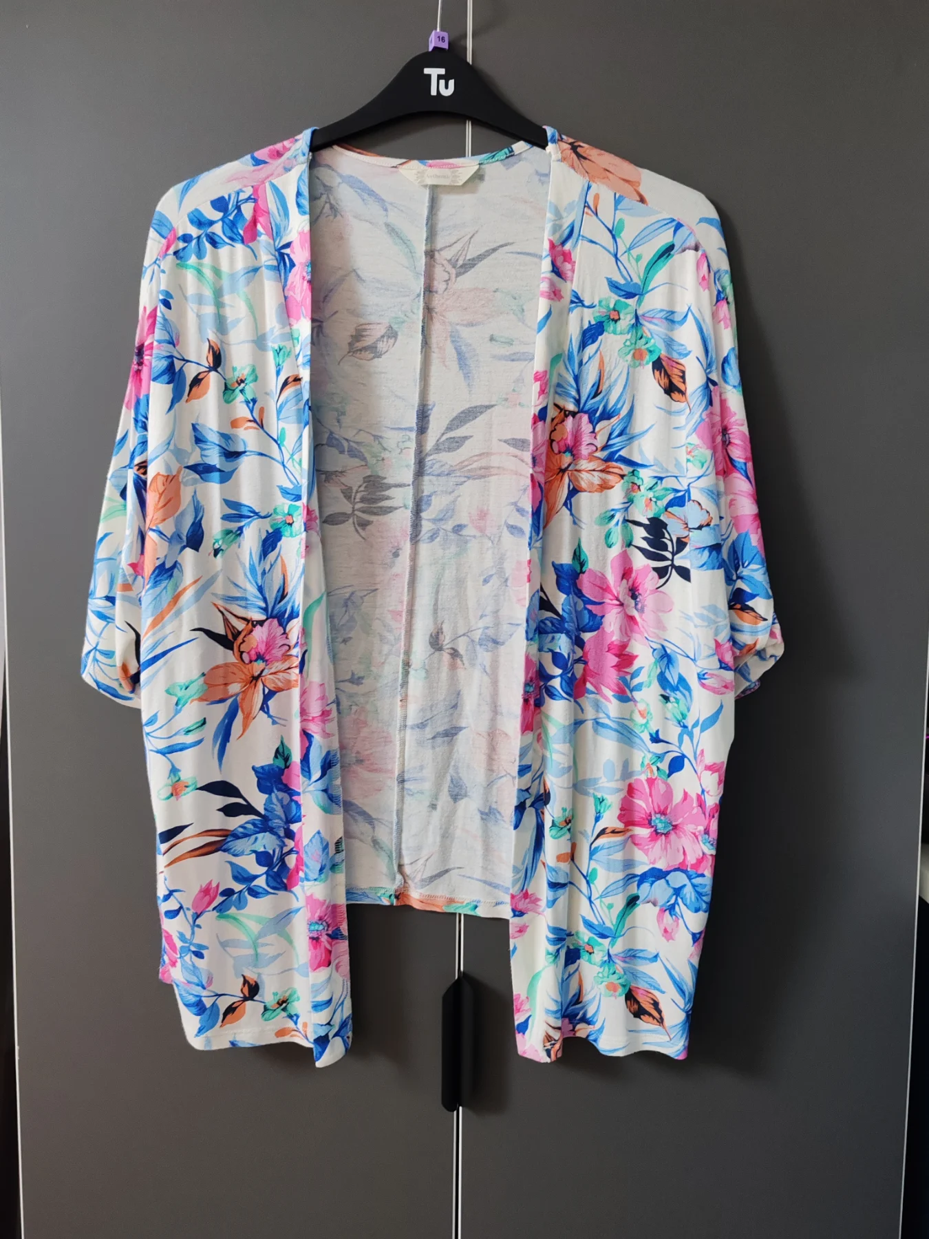 BHS Floral Kimono Cardigan Cover Up Size 16