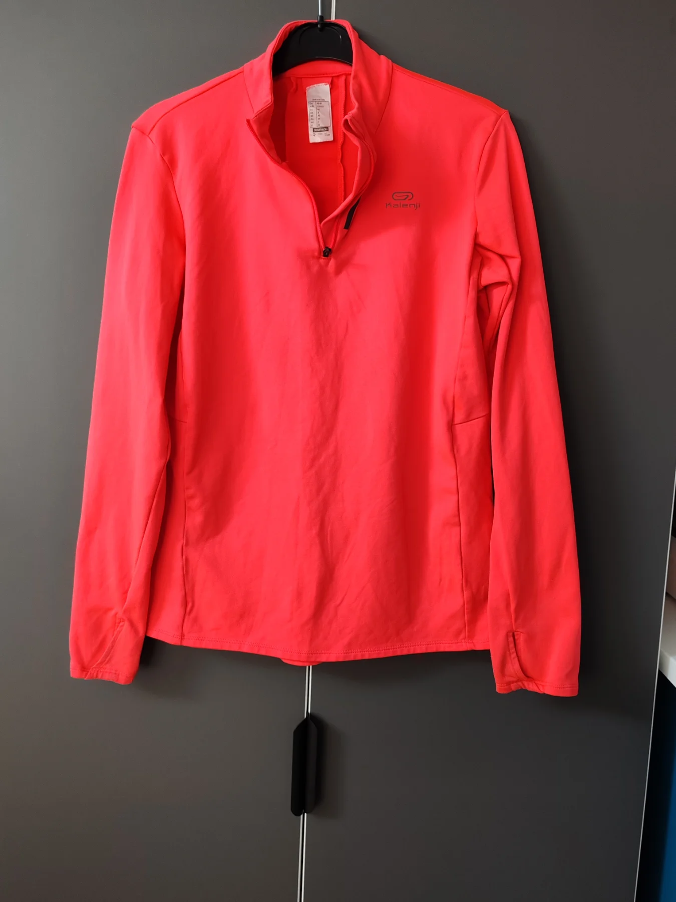 Decathlon Kalenji women's 1/4 zip running top - Neon pink