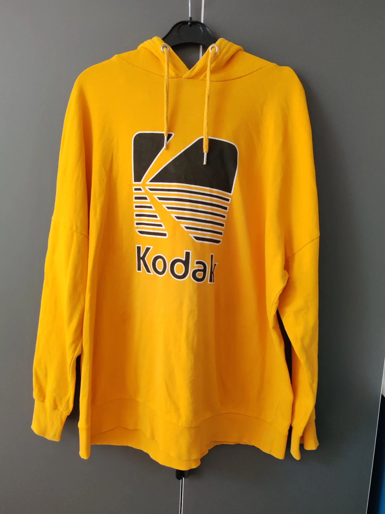 H&M & Kodak Mustard Yellow Graphic Hoodie - Size M