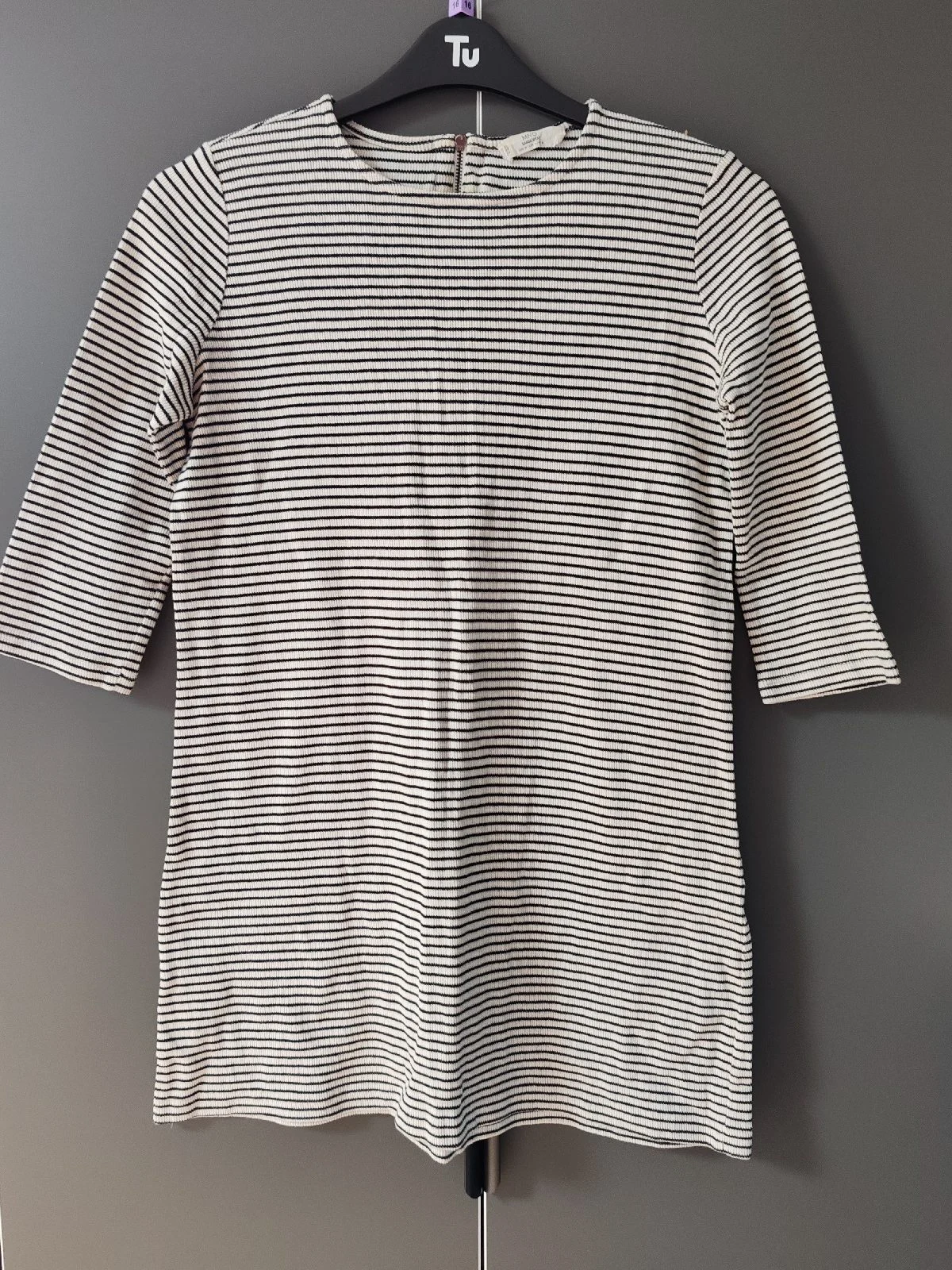 MNG Mango Striped Ribbed Dress / Long Tunic Top Size M