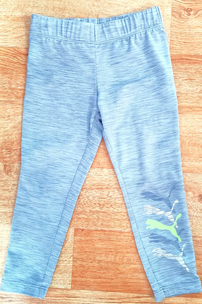 Girls Puma grey leggings - size 2-3 years