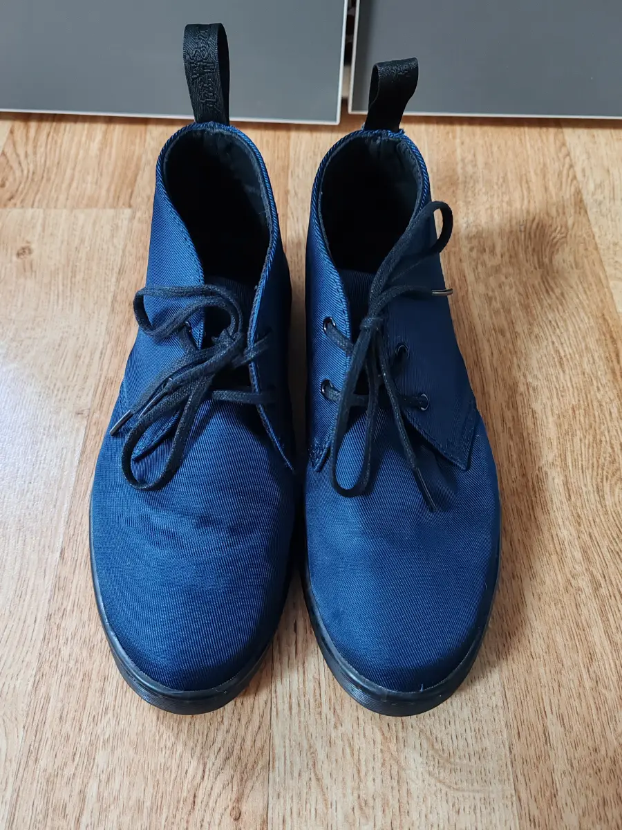 Dr. Martens Daytona Navy Blue Nylon Desert Chukka Boots Size UK 3 / EU 36