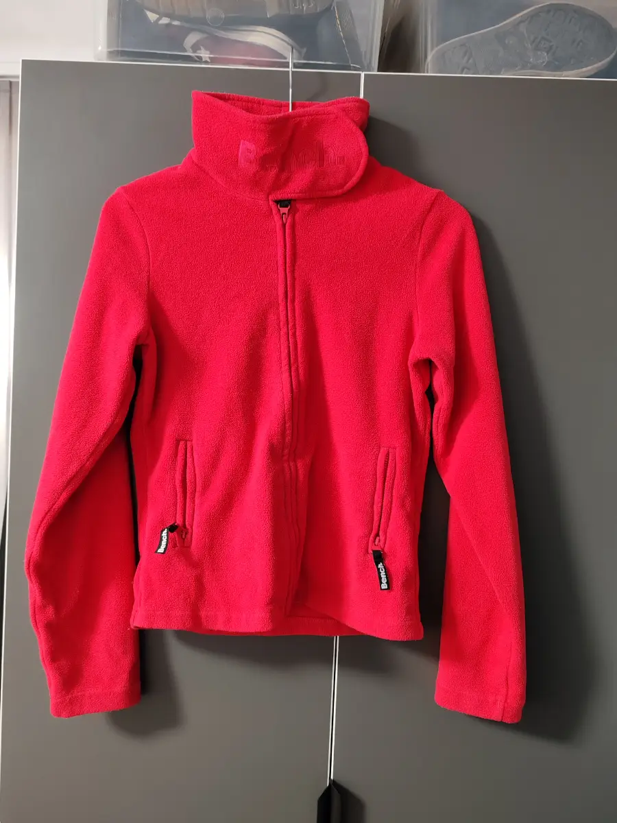 Bench fleece jacket – Size 11–12 Years - Bright neon pink