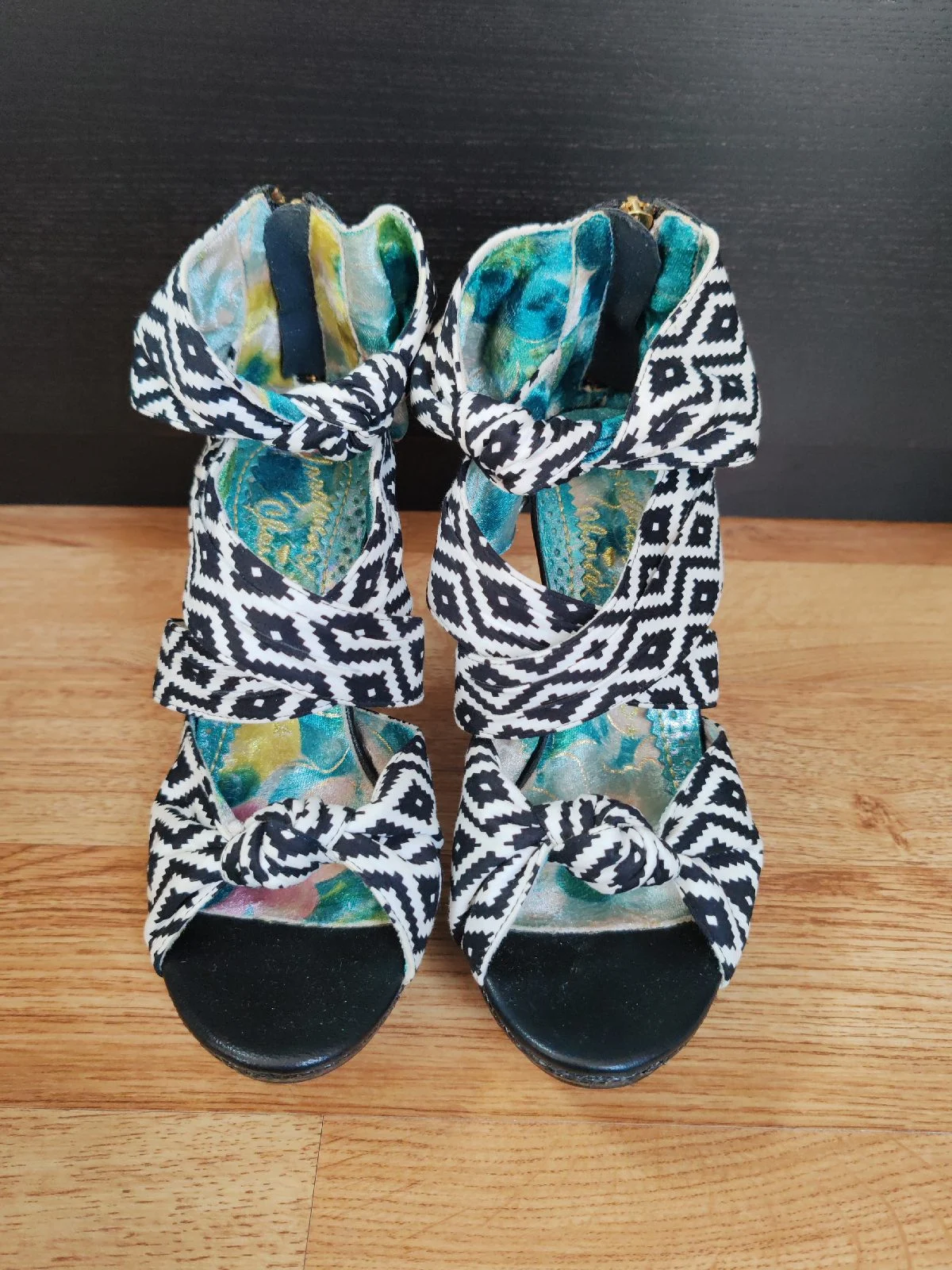 Irregular Choice "Shoeting Stars" Platform Heels with Box - Size 38