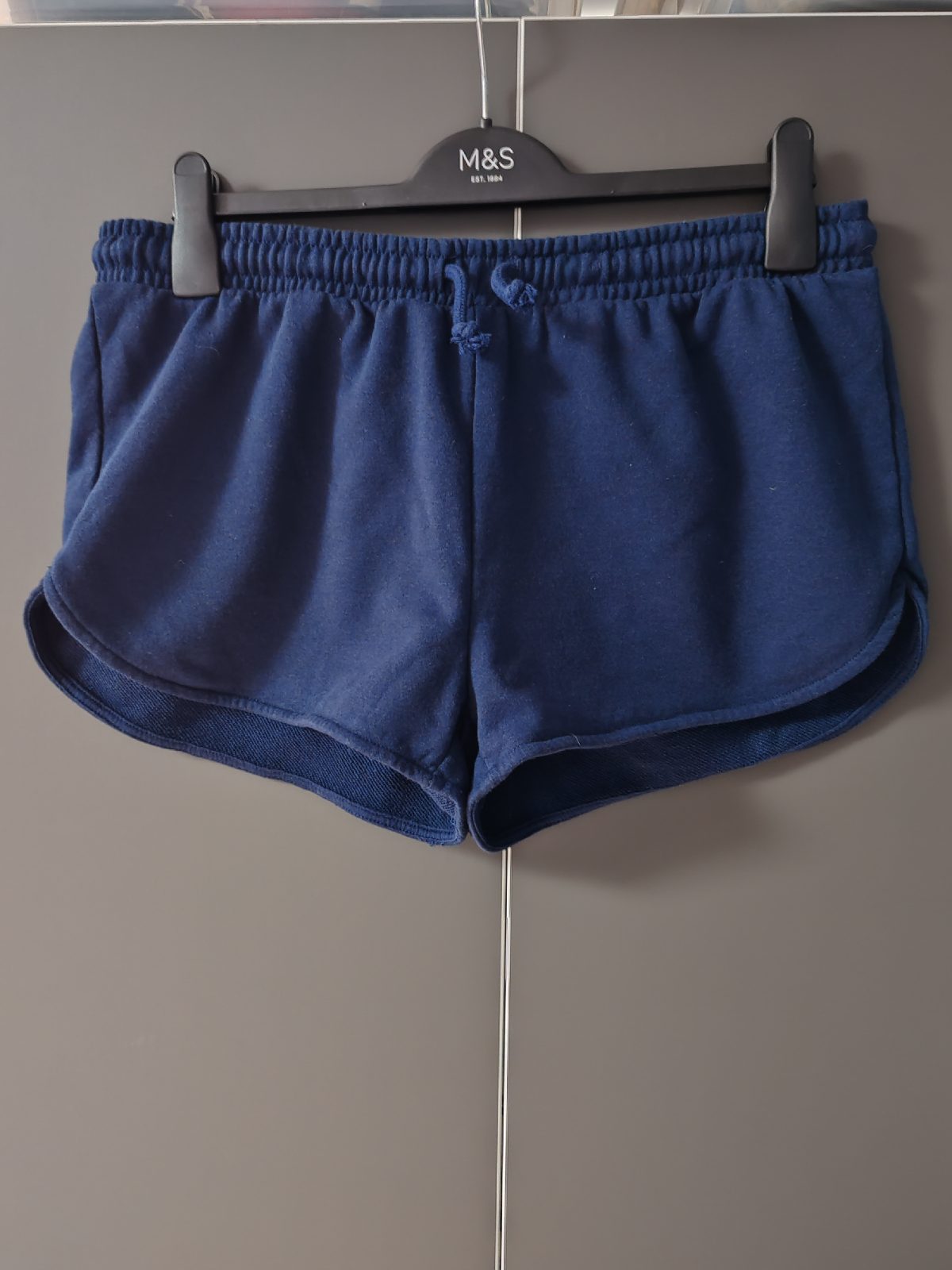 Primark Cares Navy Blue Fleece Sweat Shorts - Size L (UK 14/16)