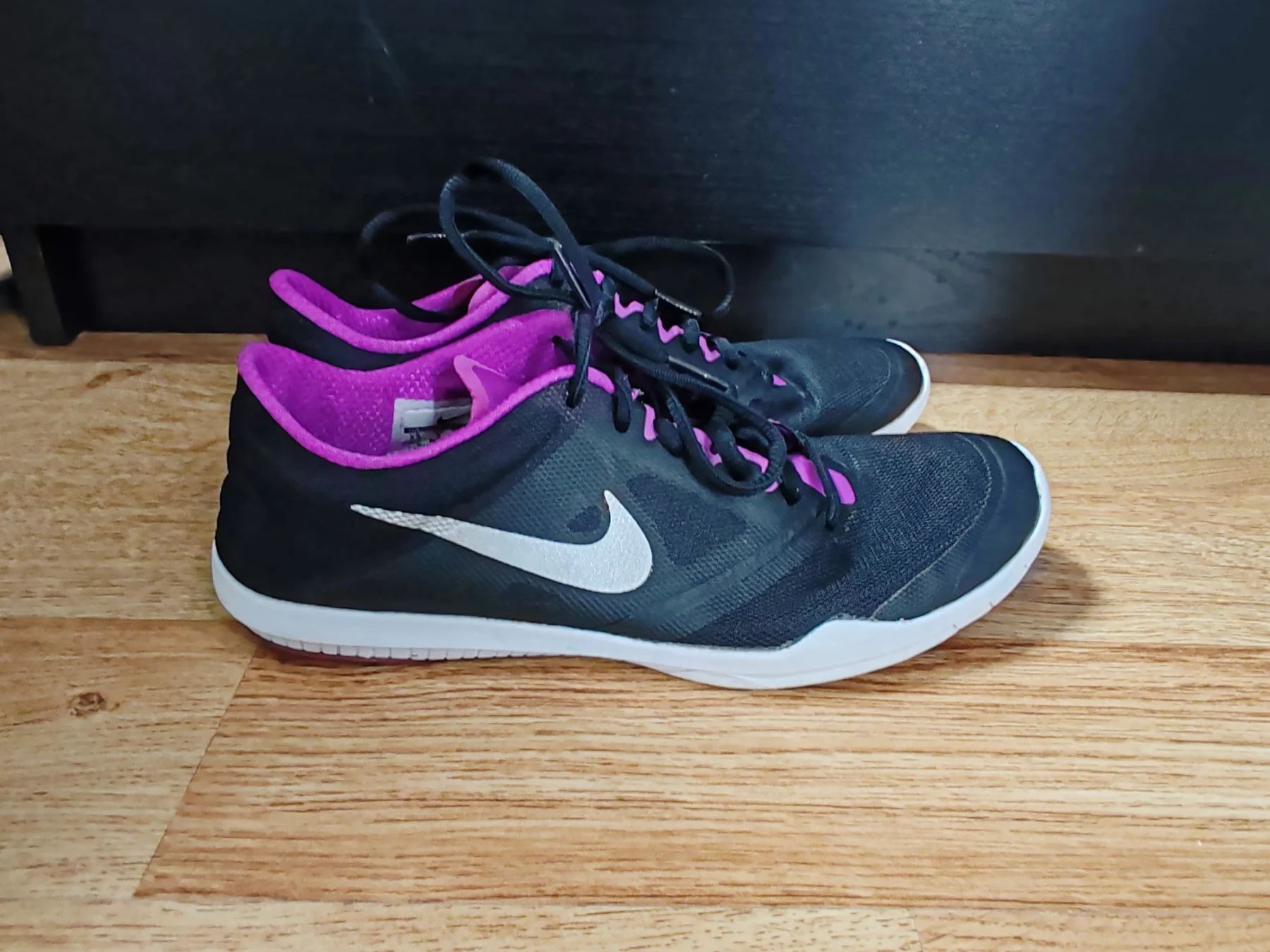 Nike Studio Trainer 2 Black / Hyper Violet Training Shoes - Size UK 5