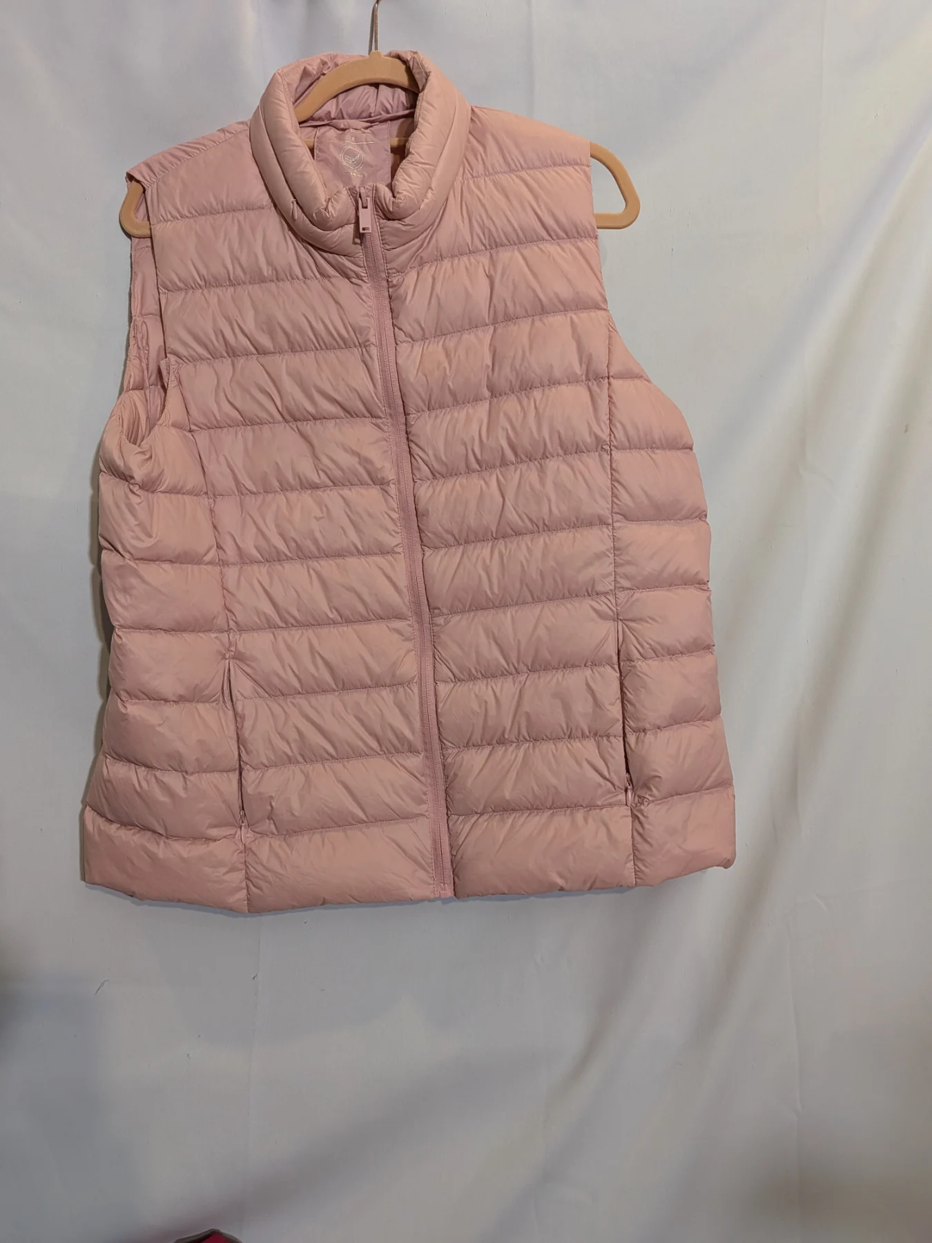 M&S Pink Puffer Gilet Sleeveless Jacket Size 18 Lightweight Warm