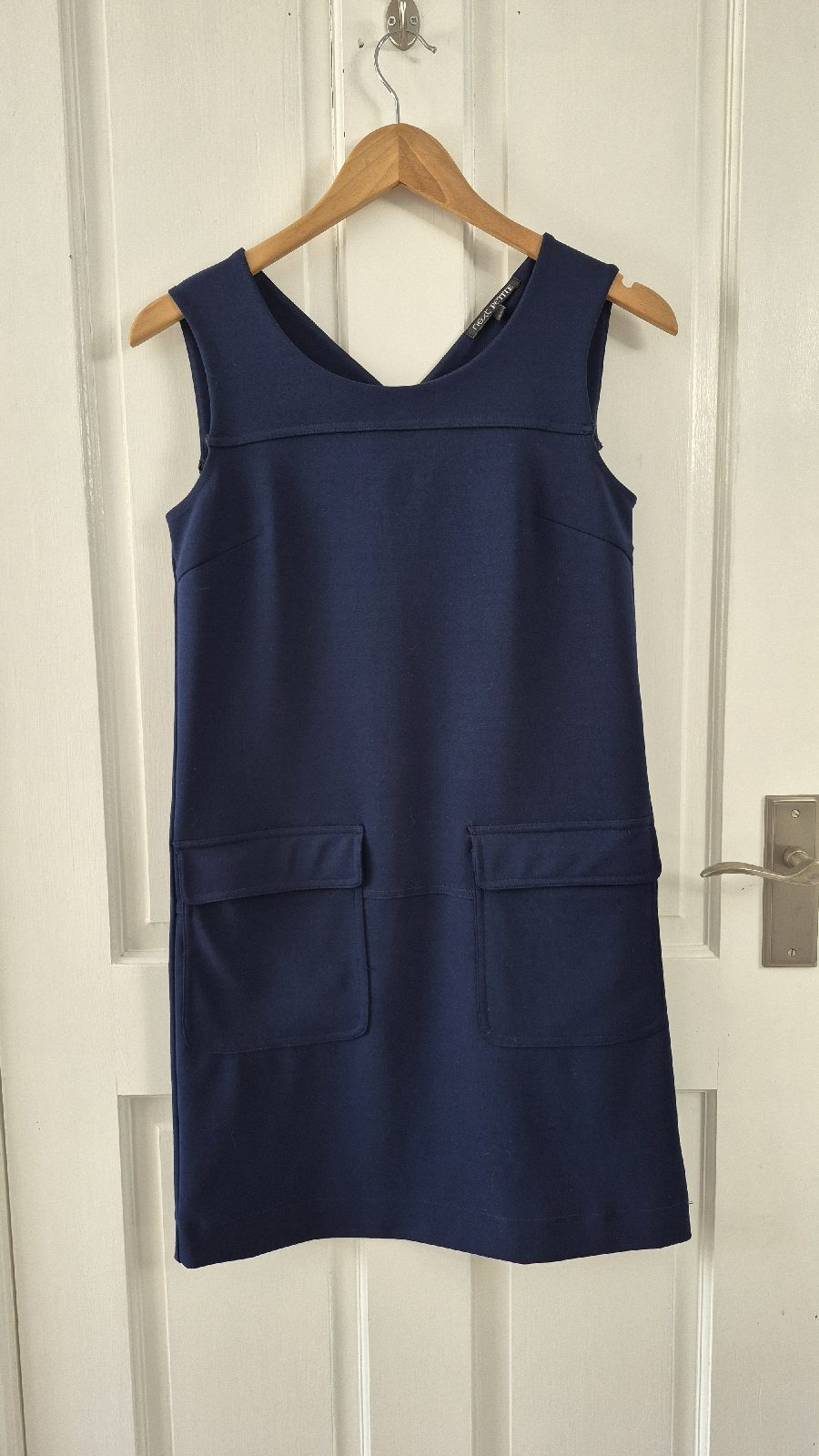 Navy Blue Sleeveless Pinafore Dress Next Size 6